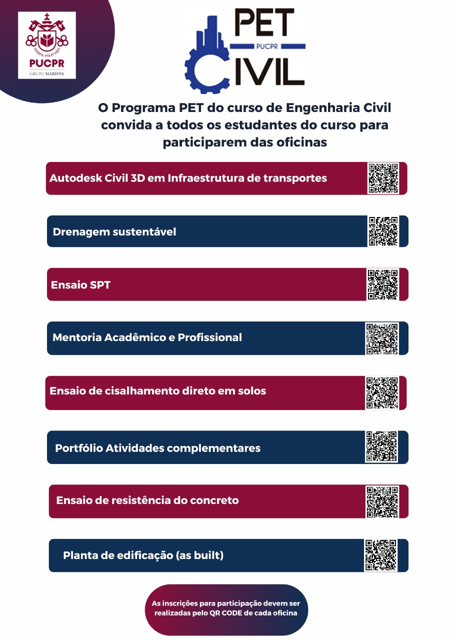 Oficinas De Engenharia Civil PET Engenharia Civil PUCPR