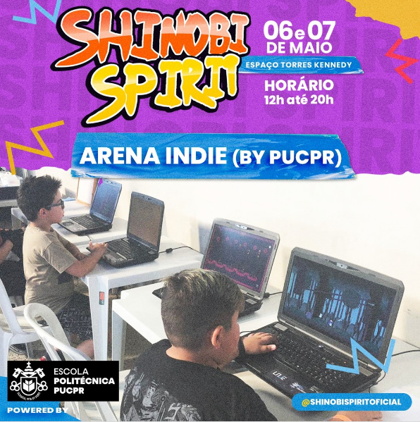 arena exclusiva para jogos da PUCPR no evento shinobi spirit