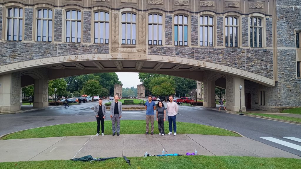 primeiro dia de visita a Virginia Tech