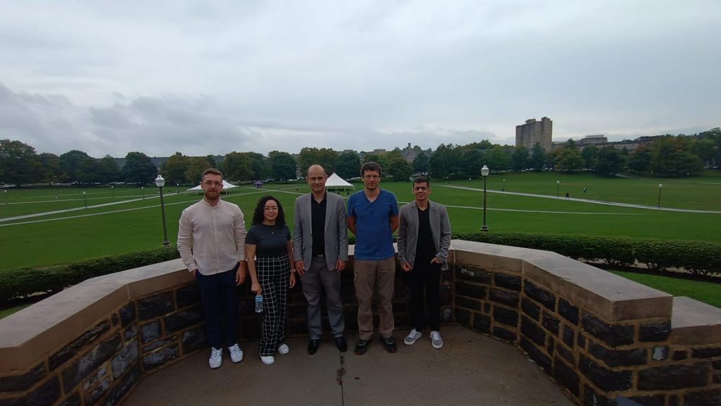 equipe em visita à Virginia Tech