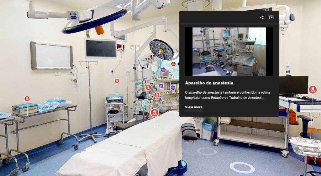 Centro cirúrgico em realidade virtual CRE